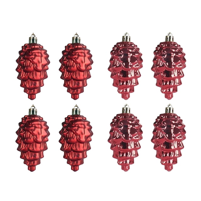 Fiudx Adornos para Árbol de Navidad, Bolas de Pvc Brillantes, Diseño Irrompible, Ideales para Fiestas, Hogar y Oficina, Juego de 8 Piezas, 9 Cm, Elegancia Festiva.