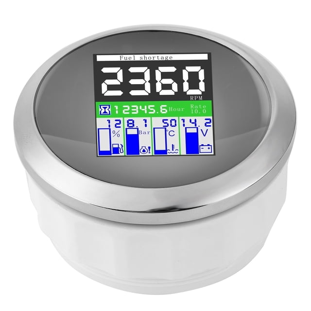 Multifunction Gauge Multifunction Digital Meter Multifunction Instrument Tachometer Speedometer Temperature Meter Multifunction Gauge 85mm RPM Temp Oil Pressure Fuel Level Meter