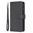 thumbnail image 2 of for iPhone 13 Pro Zipper Wallet Case with Wrist Hand Strap & Card Slots Holder, Business PU Leather Shockproof Flip Kickstand Purse Protective Cover Case for iPhone 13 Pro, Black, 2 of 8
