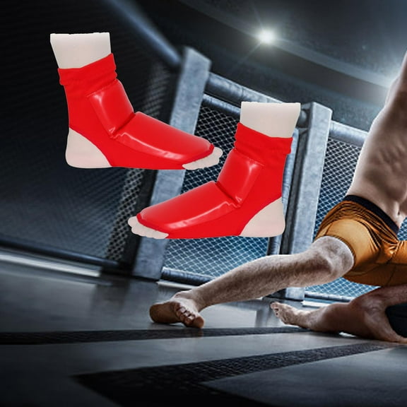Foot Protector Instep Padded Guard Protective Gear Training Protection Shin Guard Ankle Support for Kids Adults Karate Kickboxing Sport