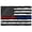 1 Pack, variant on Anley 3x5 Foot Thin Blue Line and Red Line USA Polyester Flag - Honoring Law Enforcement Officers and Firefighter Flag