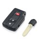 thumbnail image 4 of Carcasa para llave de coche con mando a distancia inteligente de 3 botones para Prius 2004 2005 2006 2007 2008 2009 Verso, color negro, 4 of 5