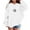 D-White414, variant on DHFJKG Pullover Girls Hoodies Sweatshirts Solid Color Casual Long Sleeve Round Neck Pocket Hooded Sweatshirt For Girls Stylish Athletic Wear And Active Soft Sweatshirts