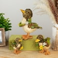 thumbnail image 7 of Northlight Standing Duck Figureine with Floral Wreath - 5.75" - Brown and Ivory, 7 of 7