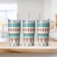 thumbnail image 2 of 20oz Bohemian Tumbler with Lids & Straws, Stainless Steel Insulated Travel Coffee Mug, Double Wall Vacuum Cup, Leakproof for Drinks, 2 of 5