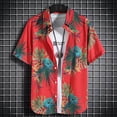 thumbnail image 1 of toraway Chemises pour Hommes Manches Longues Froissées Chemise Ajustée Manches Courtes Extensible Tissée Boutonnée L, 1 of 3