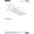 thumbnail image 3 of Kohler K-6194-ST Riverby Utility Rack with Soaking Cup, Stainless Steel, 3 of 4