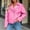 Pink, variant on IUYRTFE Women's Faux Leather Moto Jacket Zip Up Lapel Collar Motorcycle Biker Coat with Pockets
