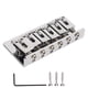 thumbnail image 1 of Puente de guitarra de metal fijo delicado profesional puente de guitarra eléctrica reemplazo plata, 1 of 14