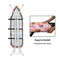 thumbnail image 4 of Kuiaobaty Highland Cow Hibiscus Pink Ironing Board Cover with Elastic Edges and Adjustable Straps, Durable Polyester Spandex Fabric, 55 x 16 Inches, 4 of 5