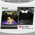 thumbnail image 4 of DISNIMO Car Trunk Mat 29" x 39" Butterfly Flower Print All Weather Cargo Liner Floor Mat with Non-Slip Backing Scratch-Proof Dog Seat Cover Fits for SUV Truck Sedan, 4 of 7