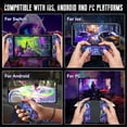 thumbnail image 4 of RGB Controller for Nintendo Switch Controller, 7-color Gamepad with Dual Vibration Motion Control, Wake-Up & Turbo/Screenshot Buttons - Limited Edition, 4 of 9