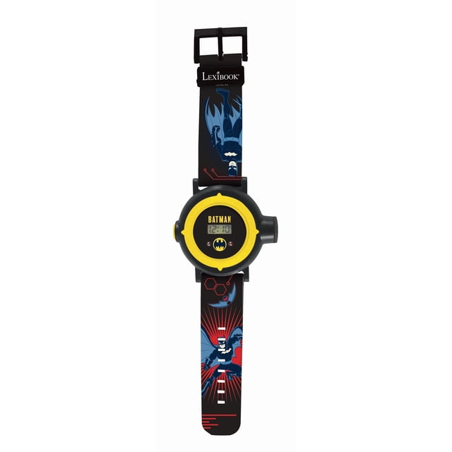 Lexibook Reloj de Proyección Digital Batman con 20 Imágenes para Proyectar - desde 3 - Unisex - DMW050BAT