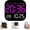 Purple, variant on Hangable Standalone Square Clock, Large Digital Wall Clock with Remote Control, Auto-Dimming LED Display with Temperature Humidity Date for Home Office Bedroom (Purple)