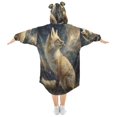 thumbnail image 2 of BZSMCE Wearable Blanket Hoodie Fashion Ethereal Fox Reverie Home Wear, 2 of 7