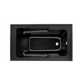 thumbnail image 3 of Voltaire 54" x 30" Right-Hand Drain Alcove Bathtub with Apron in Matte Black, 3 of 11