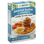 GoPicnic Peanut Butter & Crackers Ready-to-Eat Meal, 5.9 oz, (Pack of 6)