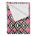 thumbnail image 2 of Geometric Soft Flannel Fleece Throw Blanket, Opposing Concept of Vertically Aligned Mutually Complementary Zigzag Pattern, Cozy Plush for Indoor and Outdoor Use, 50" x 70", Multicolor, by Ambesonne, 2 of 5