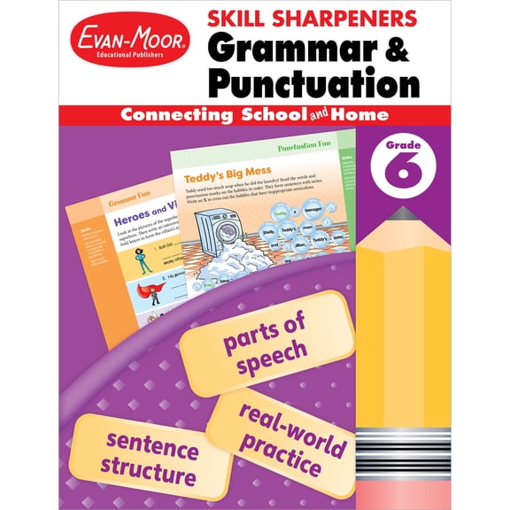 Pre-Owned Skill Sharpeners: Grammar and Punctuation, Grade 6 (Paperback) 1629388742 9781629388748