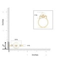 thumbnail image 4 of Angara Freshwater Cultured Pearl Ring with Diamond Accents in 14K Yellow Gold for Women | June Birthstone Jewelry for Her, 4 of 8