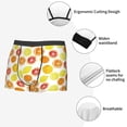 thumbnail image 4 of Fotbe Lemon Orange Men’s Total Support Pouch Boxer Briefs, X-Temp Cooling, Moisture-Wicking Underwear, Regular, Long-leg and Trunk-Large, 4 of 6