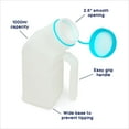 MedVance Urinal for Men 1000ml with Glow in The Dark Spill Proof Screw