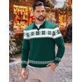 thumbnail image 4 of COOFANDY Long Sleeve Polo Shirts for Men Knit Polo Sweater Lightweight Ribbed Pullover Sweater, 4 of 6