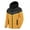 Yellow, variant on IROINNID Men's Long Sleeve Anorak Jacket Mid-Length Hooded Jacket Contrast Color Casual Patchwork Thicken Keep Warm Jacket Coats