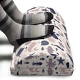 thumbnail image 3 of Nautical Foot Rest, Sea Life Pattern with Whale Fish Seahorse Turtle Lobster Octopus Shell, Non-Slip Backing Adjustable Ergonomic Memory Foam Leg Support for Office, Champagne Multicolor, by Ambesonne, 3 of 5