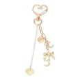 thumbnail image 3 of Unique Bargains 1 Pc Handbag Charm Keychain Beads Bag Accessories Gold Tone, 3 of 6