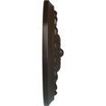 thumbnail image 4 of Ekena Millwork 12 1/4"OD x 2 1/4"P Flower Spiral Ceiling Medallion (Fits Canopies up to 2"), Hand-Painted Stone Hearth, 4 of 8