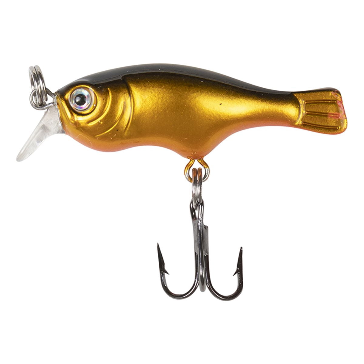 Ozark Trail Freshwater Mini Minnow Fishing Lure, Gold/Black, 1/16 oz