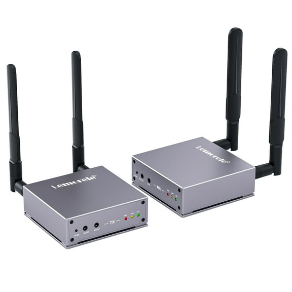 Lemorele R15L Wireless HDMI Receiver and Transmitter ,1080P HD Wireless Extender 656 FT with Loopoutput/KVM/IR 5G Streaming Video/Audio