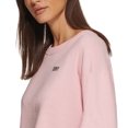 thumbnail image 2 of DKNY Sport Womens Metallic Logo Cropped Sweatshirt Blossom L, 2 of 3