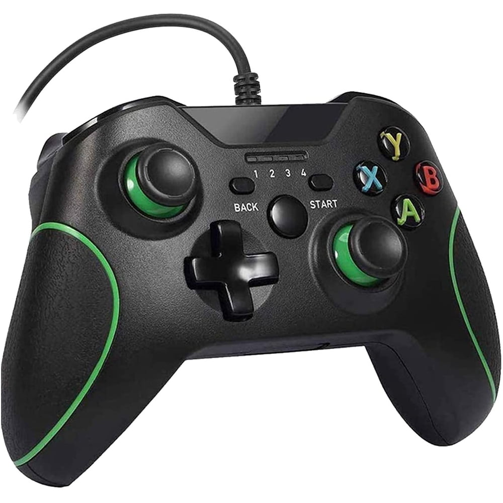 Wired USB Game Controller Gamepad for Microsoft Xbox 360 & PC Windows 10/8/7/XP/Vista Black Xbox 360 Controller 
