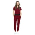 thumbnail image 3 of DAGACCI Medical Uniform V-Neck 4-Way Stretch Jogger Scrub Set, Unisex, XL, 3 of 5