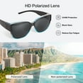 thumbnail image 5 of TINHAO Polarized Sunglasses Over Glasses for Women Men, Fit Over Glasses Sunglasses with Square Oversized UV Protection, 5 of 7