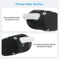 thumbnail image 3 of Rechale VR Silicone Case for Meta Quest 2, Design Upgraded Accessories for Oculus Quest 2, Face Cover, Controller Grips, Shell Cover, Lens Cover, Disposable Eye Cover(Black), 3 of 8
