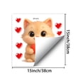 thumbnail image 3 of AURIGATE Valentines Day Stickers Lovely Patterns Stickers,Cute Cat Decals Suit For Doors Windows And Walls Valentines Day Atmospheres Decoration, 3 of 8