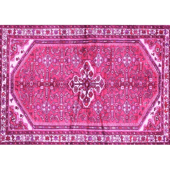 Ahgly Company Indoor Rectangle Persian Pink Traditional Area Rugs, 2' x 5'