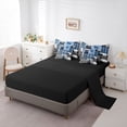 thumbnail image 5 of Feelyou Rustic Bear Twin Bedding Sets 7pcs, Blue Buffalo Bedding Comforter Set, 5 of 7
