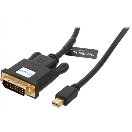 UPC: 0065030854924 | StarTech.com Model MDP2DVIMM3BS Mini DisplayPort to DVI Active Adapter Converter Cable – mDP to DVI 1920 x 1200 Male to Male