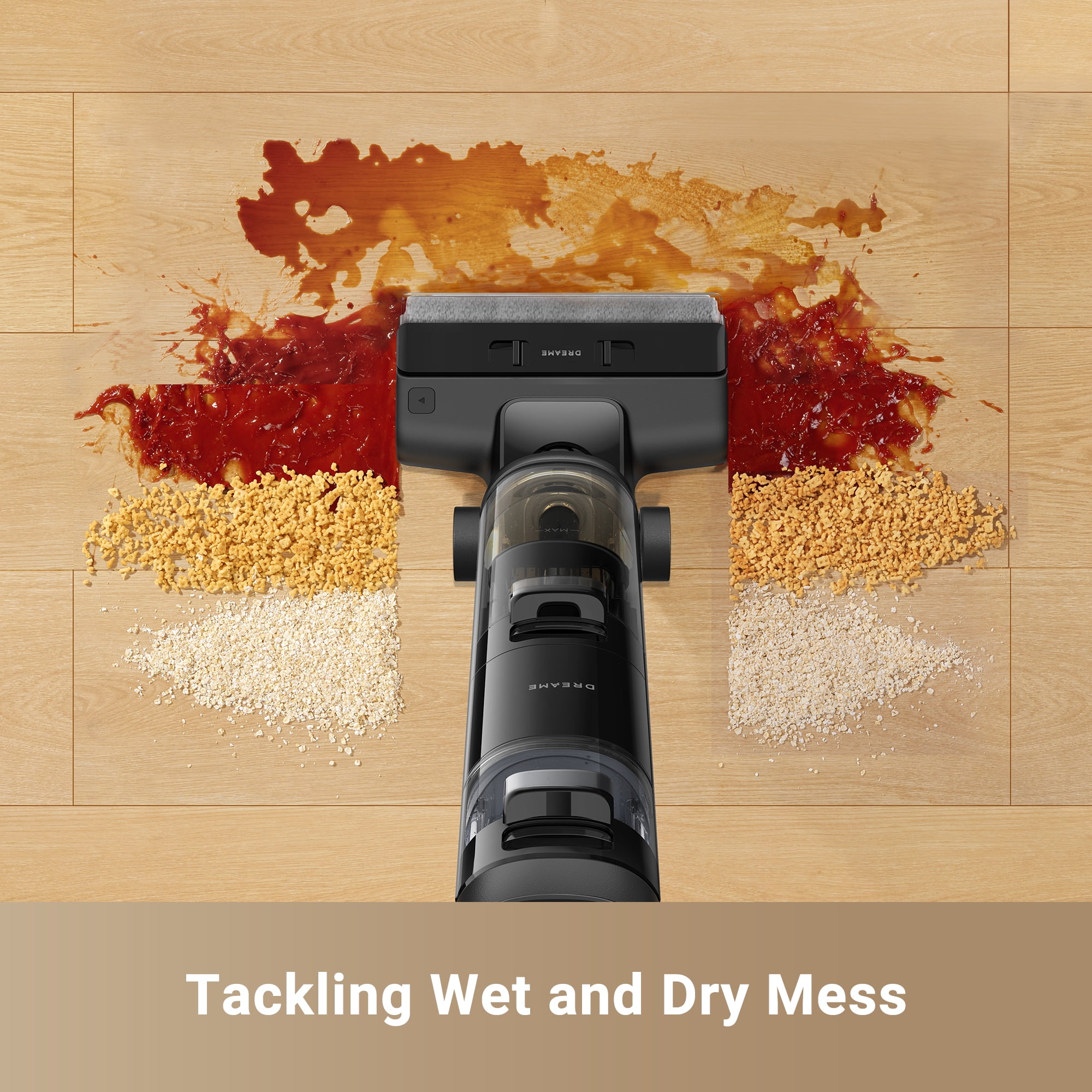 Dreame Cordless Wet/Dry Vacuum Cleaner, Dual-Edge Brushes, 600ml water tank, Self-Propulsion, K20