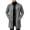 Dark Gray, variant on ZACPNCV Men's Long Cardigan Coat Solid Color Collarless Coat Open Front Button Down Jacket with Pockets Casual Slim Fit Winter Overcoat