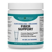 Natural Wellness Fiber Support - Prebiotic Fiber Supplement with Sunfiber® for Digestive Health, Unflavored, 5 oz - Gluten Free and Vegan 35 Servings
