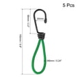 thumbnail image 2 of Uxcell 6 Inch Elastic Cords with Hook Fixed Straps for Camping Tent Canopy Green 5 Pack, 2 of 5