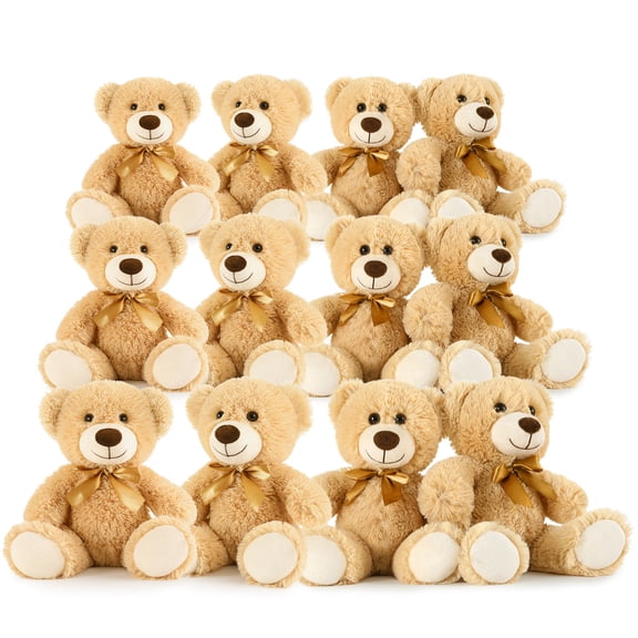 MaoGoLan 12 Packs Teddy Bear 14" Bulk Stuffed Animals Baby Shower Plush Toy