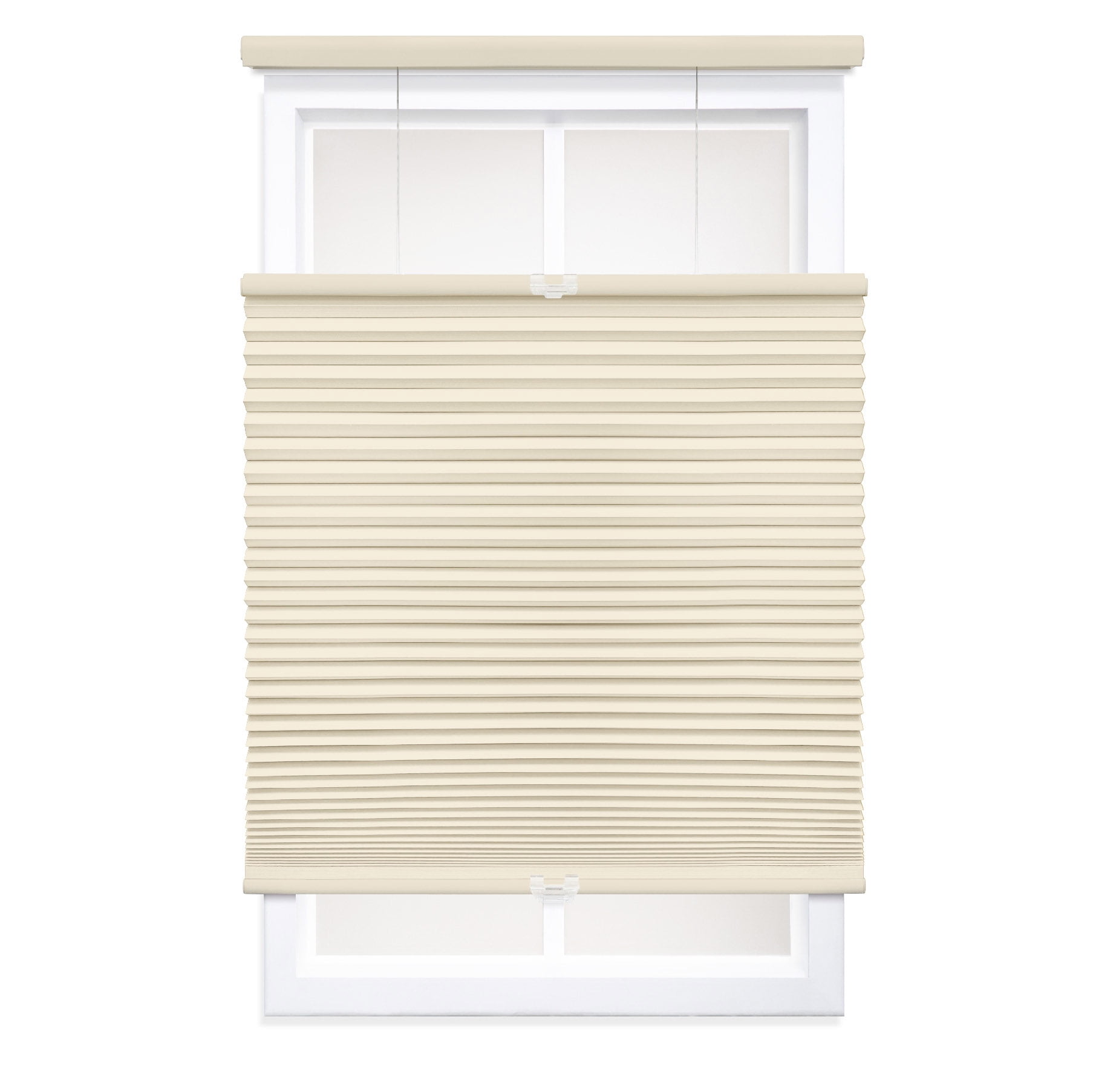 Regal Living Top Down Bottom Up Blackout Cordless Cellular Shade, Alabaster - 69.5" W x 48" L