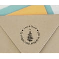 thumbnail image 4 of Printtoo Custom Round Return Address Self Inking Rubber Stamp Christmas Tree Personalized Stamper-Violet, 4 of 4
