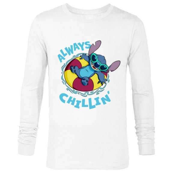 Disney Lilo & Stitch Always Chillin’ - Long Sleeve T-Shirt for Men - Customized-White